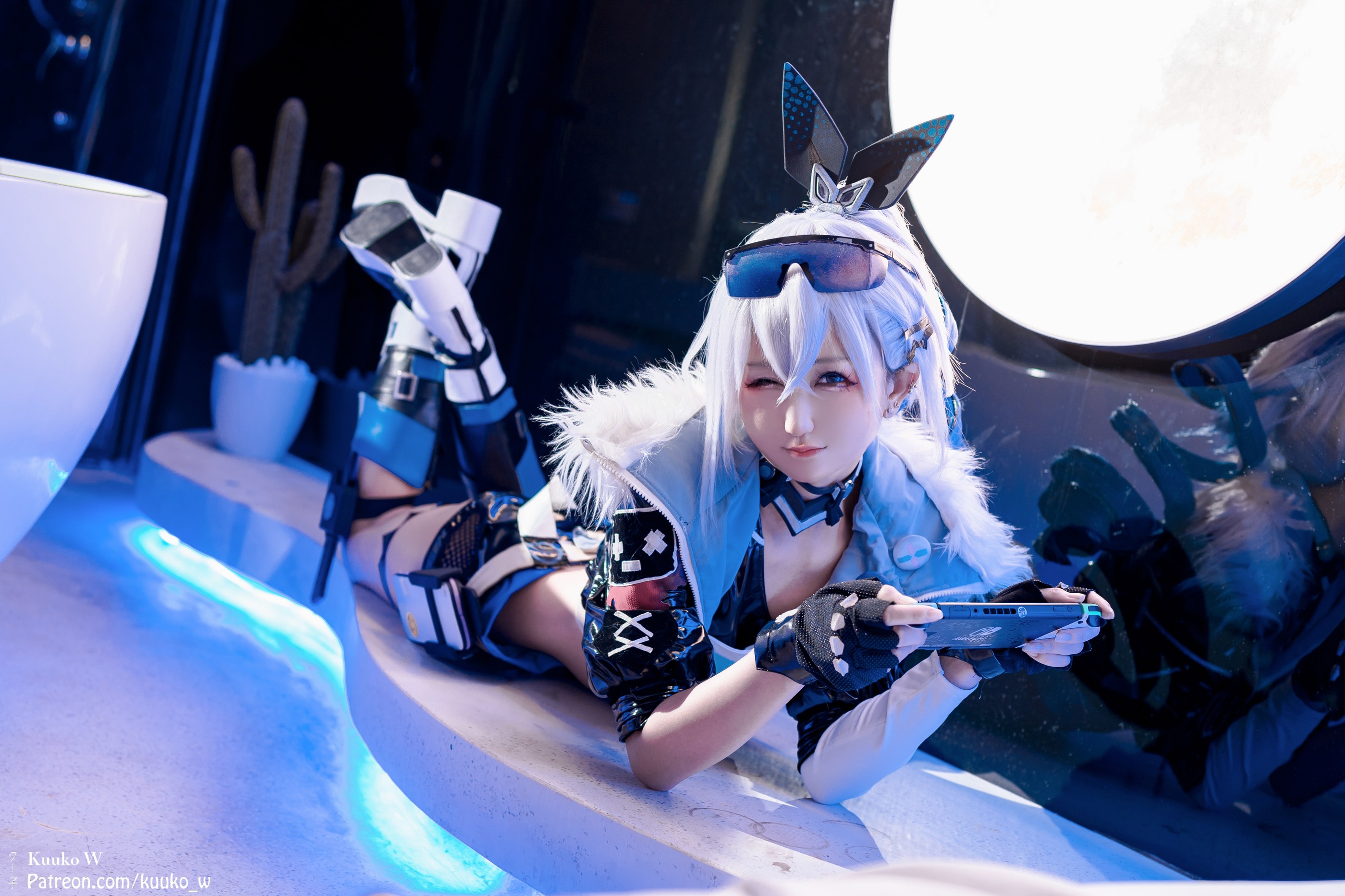 图片[1]-Kuuko W – NO.154 Silverwolf (Honkai_ Star Rail)[47P]-XikXak